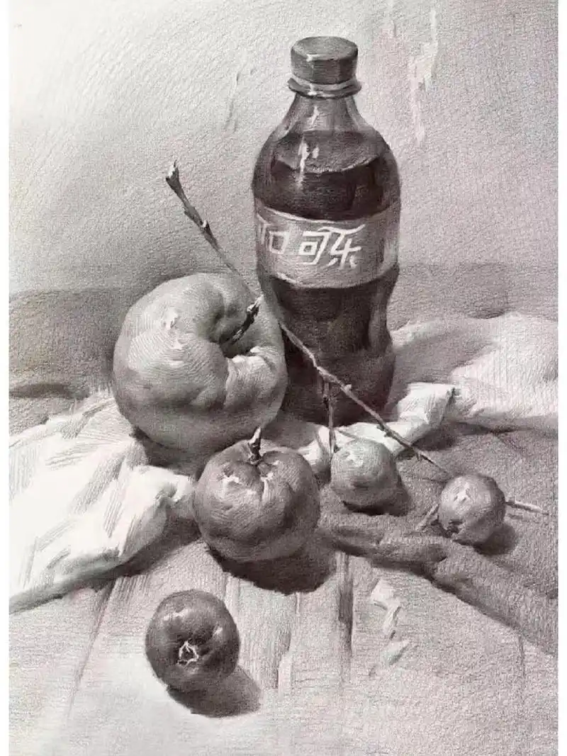 素描静物 中考考题 拿分步骤图 天津美术中考历年考题—静物素描篇 1.