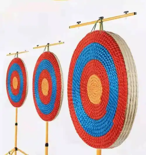 纯手工稻草编织箭靶草编仿古箭靶子四色草编织箭靶子射击靶子
