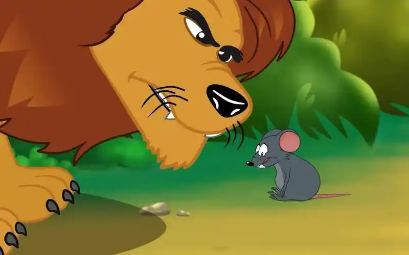 英语启蒙狮子和老鼠thelionandthemousebedtimestoriesforkidsin