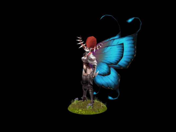 天使之翼蝴蝶翅膀特技gif动图_动态图_表情包下载_soogif