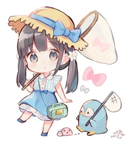 马克笔手绘这组q版二次元动漫少女也太太太太可爱了吧速速抱走