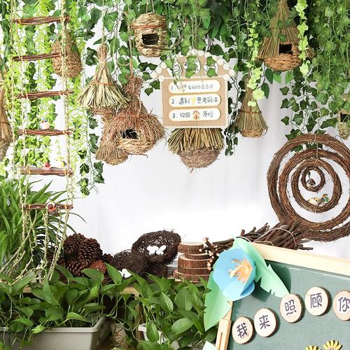 镂空棉线花边条框带布艺蕾丝手工环幼儿园环创装饰环境布置材料吊