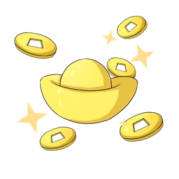 金元宝卡通装饰