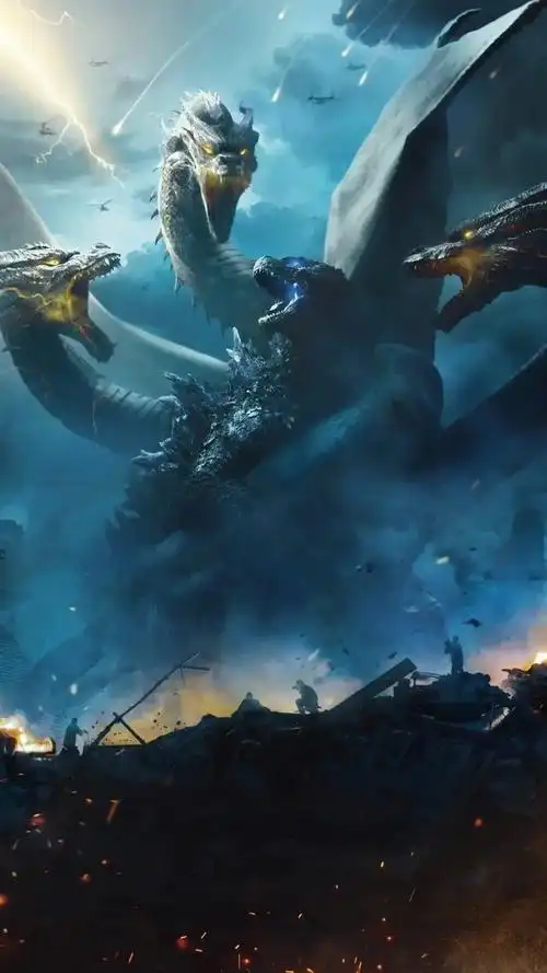 给大伙分享一波壁纸,哥斯拉 魔斯拉