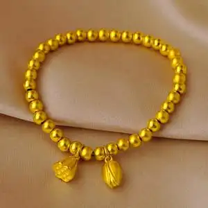 越南沙金手链女正品不掉色图片