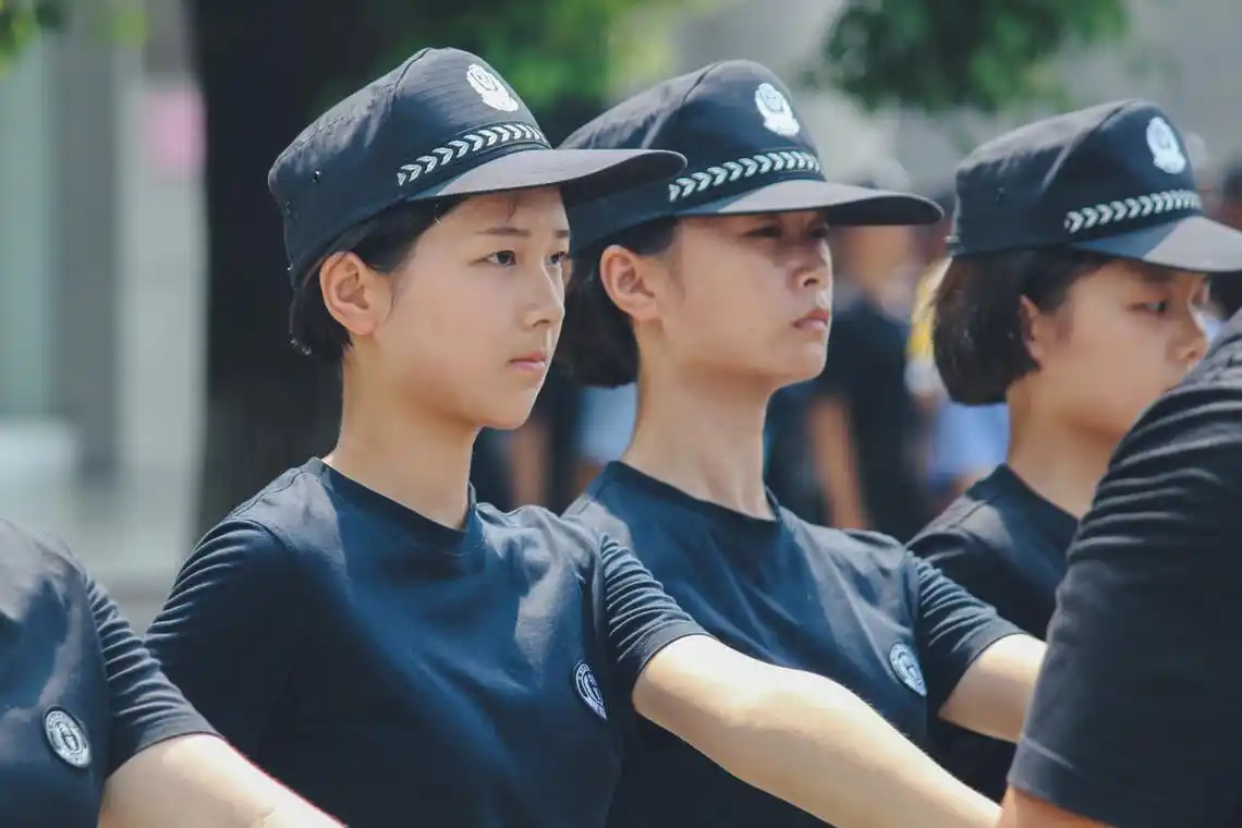 湖北警官学院2019新生军训