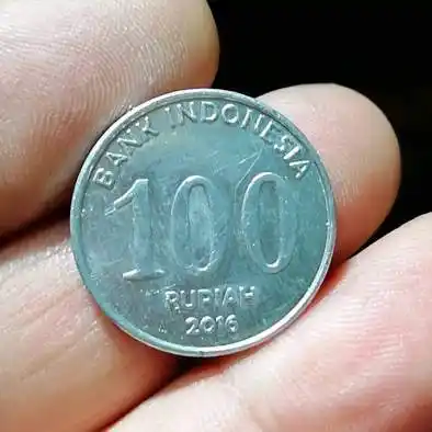 新版印度尼西亚100卢比铝质硬币随机发货多拍合