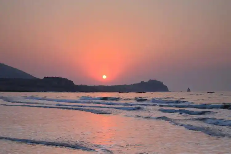 《我的春天海上日出石老人景观》青岛石老人风景区拍摄札记