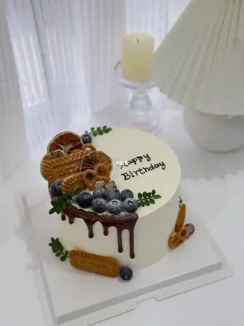 男士生日蛋糕简约大气