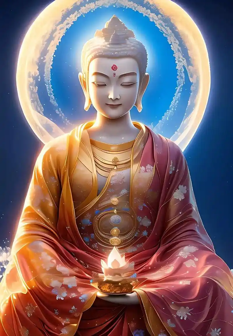 高清佛系壁纸,华丽庄严的男佛像,原创壁纸ai绘图,手机壁纸佛 - 抖音