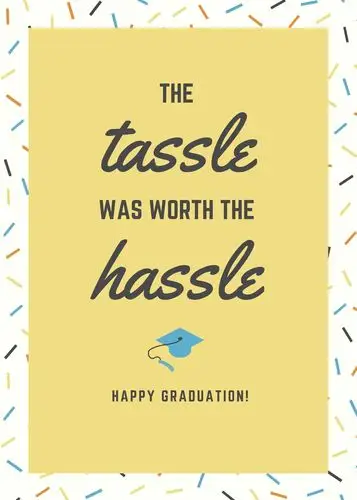 白黄色几何学校庆祝英文公告