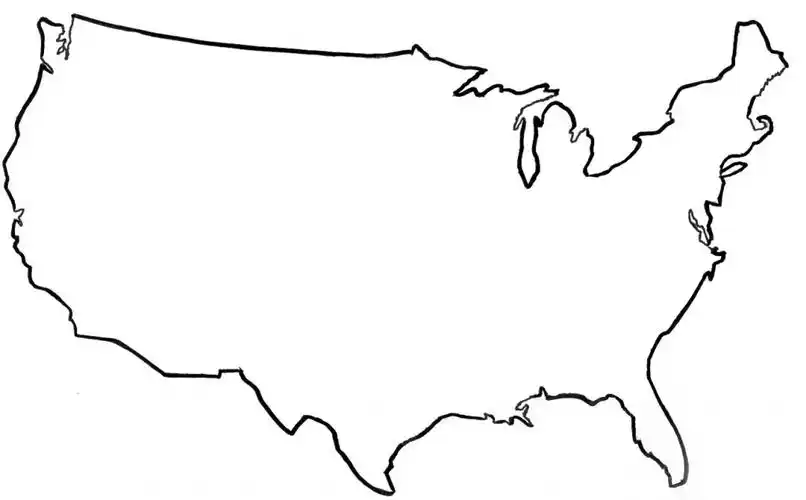 usa map outline png