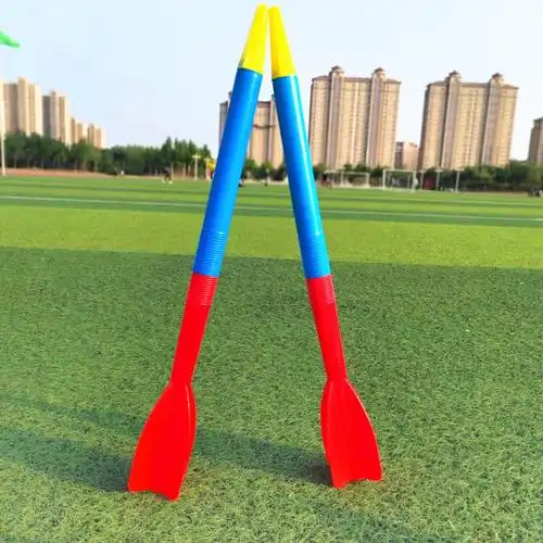 少儿软式带哨投掷准标枪 少儿趣味田径运动 中小学生软式塑胶练习标枪