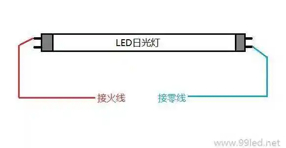 t8日光灯管接线示意图