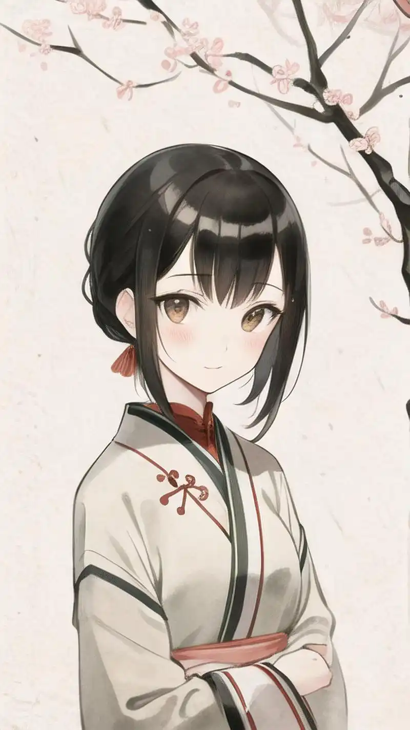 古风少女壁纸,樱花纷飞中的浪漫🌸