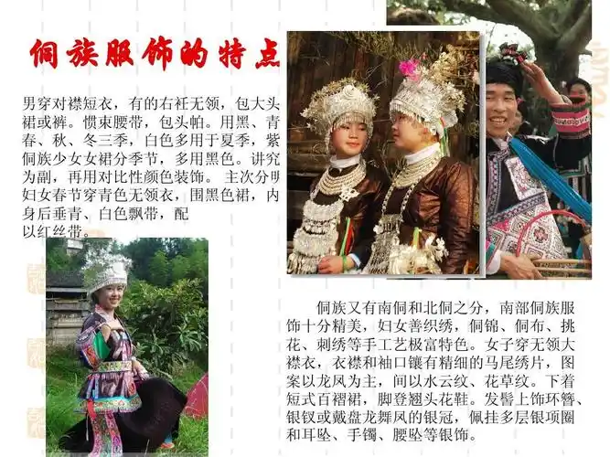 侗族服饰特点ppt