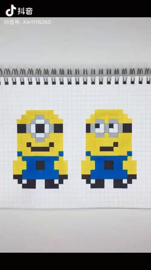 小黄人大家喜欢这种步骤图片的还是视频的呢评论留言告诉我哦像素画