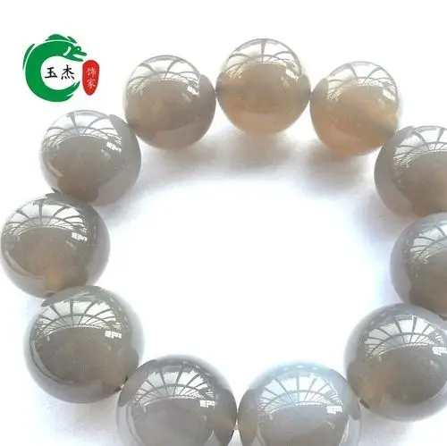 厂家直销原色玛瑙手串批发 天然水胆玛瑙手链 佛珠 玛瑙散珠图片