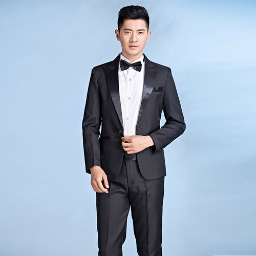 演出服男歌手修身礼服男西服演出套装男装声乐艺考主持乐队合唱服