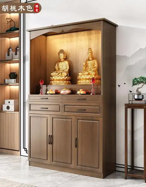 佛龛神台柜供桌现代风格柜家用客厅佛像立柜财神菩萨供奉台供奉桌神龛