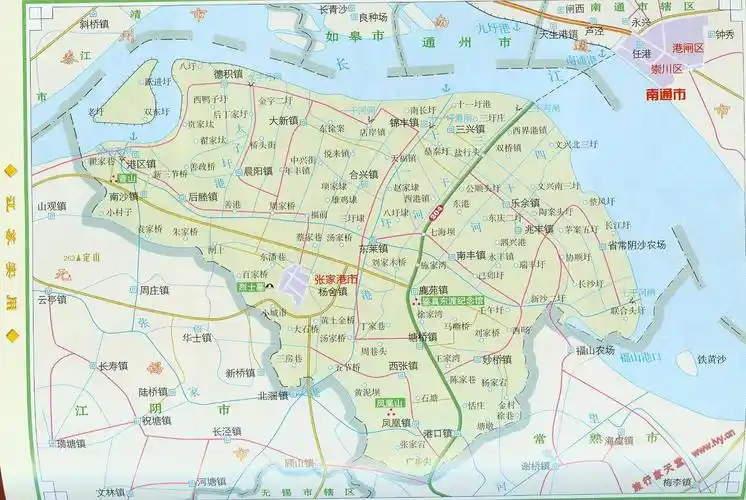 张家港市交通地图全图查询