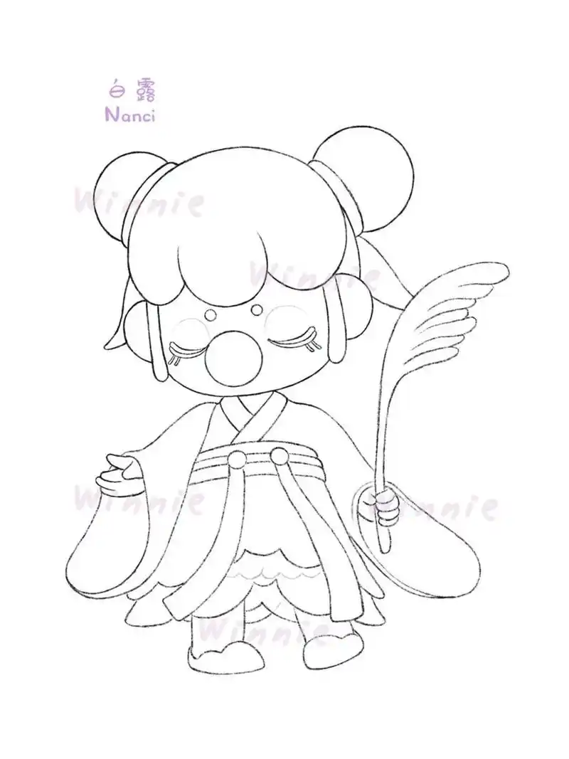 【手绘彩铅盲盒】nanci二十四节气白露/附线稿 老规矩:完整绘画过程