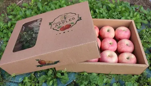 现货苹果包装盒进口水果牛皮纸包装盒精品水果礼盒厂家批发