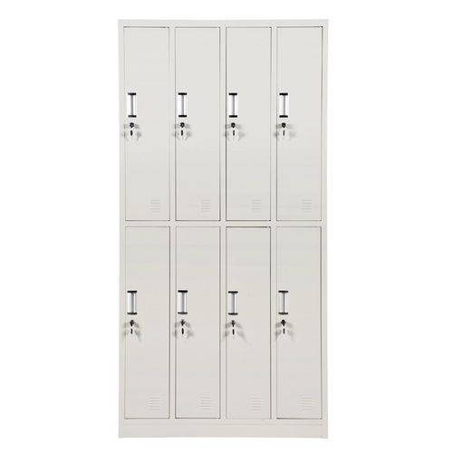 盛铁航竖八门员工柜铁皮柜宿舍8门柜 竖八门更衣柜