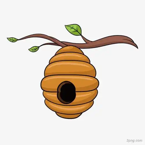 卡通蜜蜂窝png素材透明免抠图片动植人物