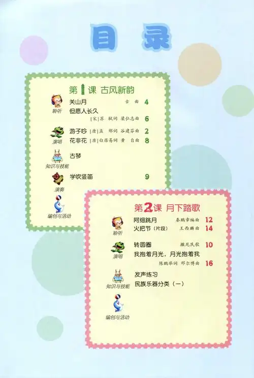 音乐小学年级六年级下册课本新版用书人民教科书小学教材