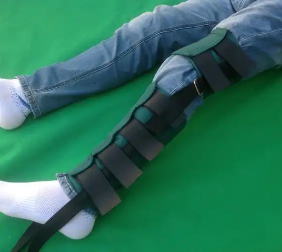 下肢皮牵引带小腿固定套床头牵引架挂吊砖股骨大腿牵引绿色牵引带一个