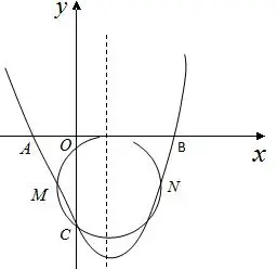 (1)求二次函数的解析式,在抛物线对称轴上是否存在一点.使点到.