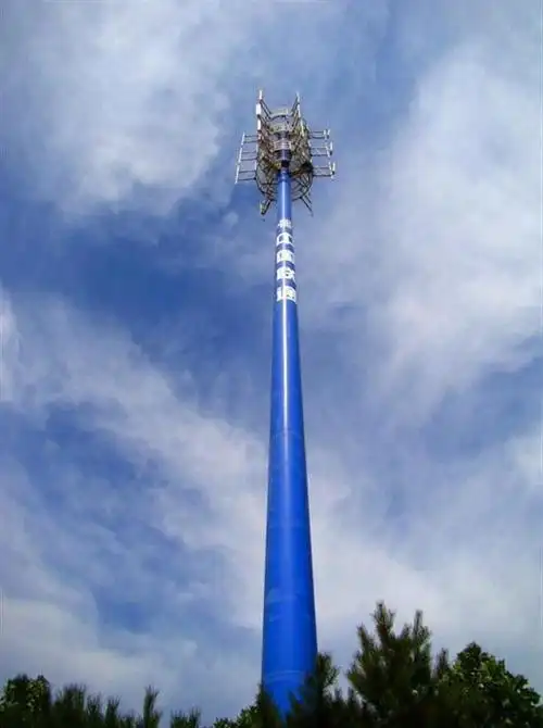 基础施工量小;塔型结构简单,建站周期短根据需求,采用定制化设计管塔