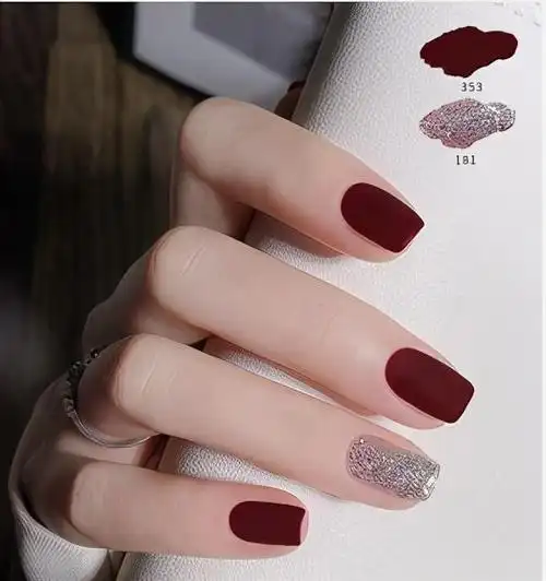 美甲图片2021新款式冬季显白长款(2021年秋冬显白美甲)