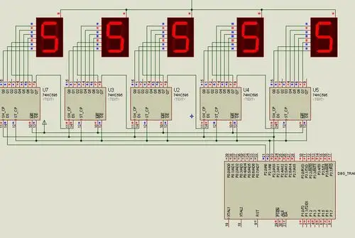 74hc595驱动共阳数码管静态显示