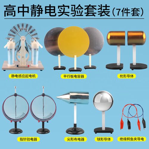 球形导体枕形导体尖形布电器指针式验电器平行板电容器静电感应起电机