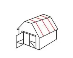 简笔画---怎么画鸡舍