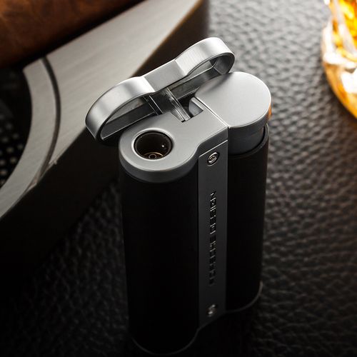 porsche正品保时捷单直冲直冲雪茄打火机蓝色动力火焰充气打火机