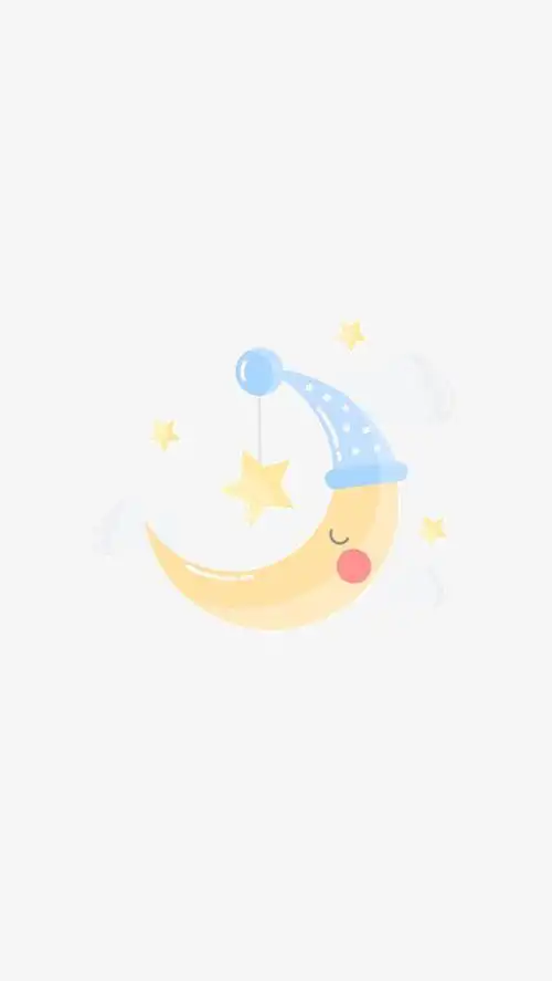 手绘月亮卡通月亮