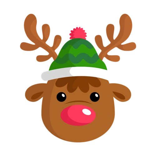 圣诞节麋鹿头像