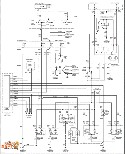 奥迪(带drl) 雾灯电路图