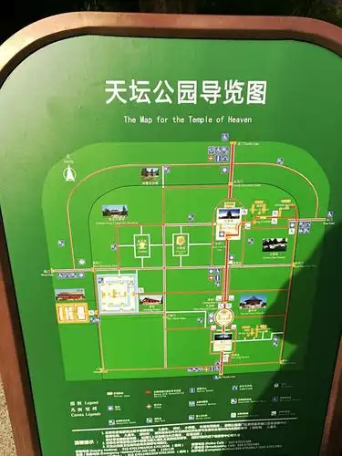 天坛公园导游图