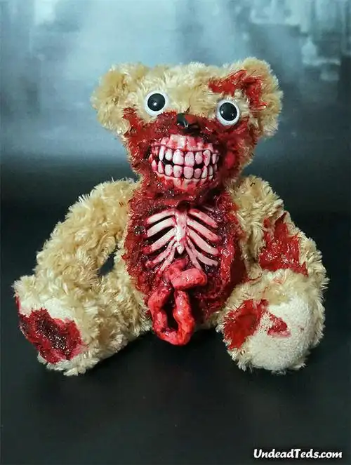 儿童不宜!恐怖的"僵尸泰迪熊"
