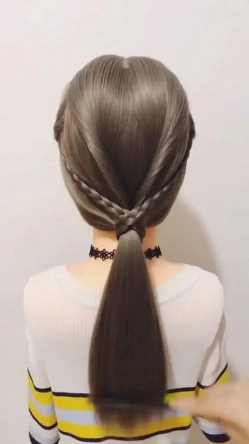 好看的低马尾编发教程学起来