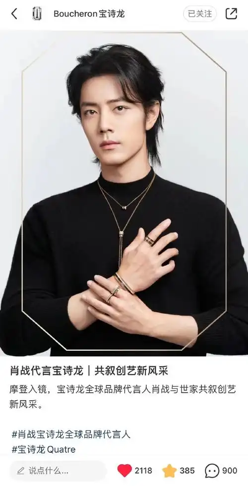 肖战宝诗龙全球品牌代言人