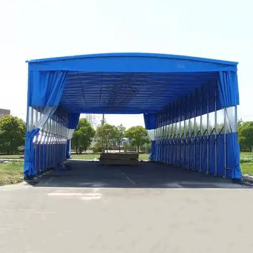 户外篮球场游泳池遮阳棚简易临时货运工地夜市伸缩折叠推拉帐篷