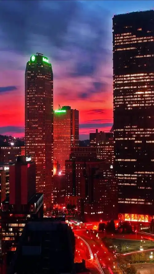 城市夜景 街景 旅行 风景 街道 灯光