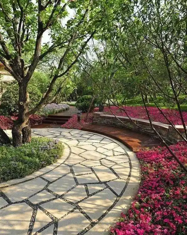 庭院地面怎么铺?7种常用的庭院地面铺贴样式,建议收藏