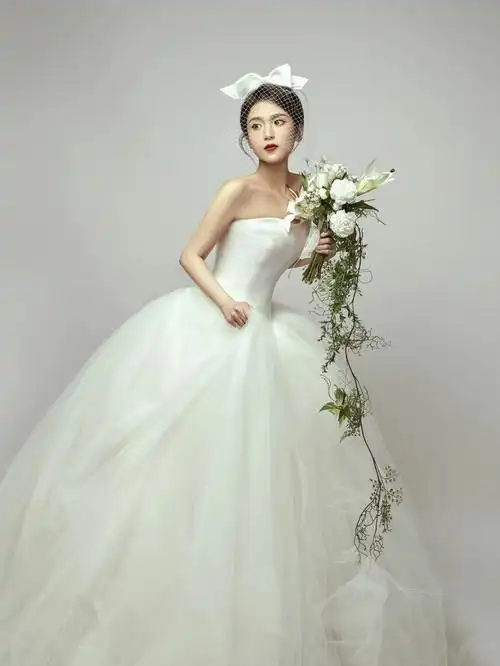 海马体verawang单人婚纱