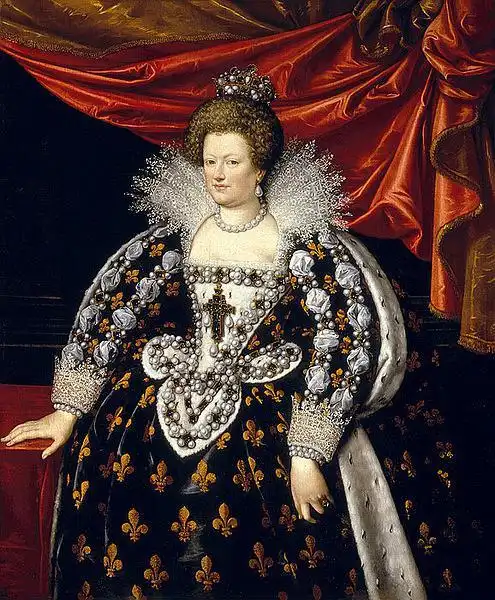 法国王后玛丽亚.德.梅迪奇肖像